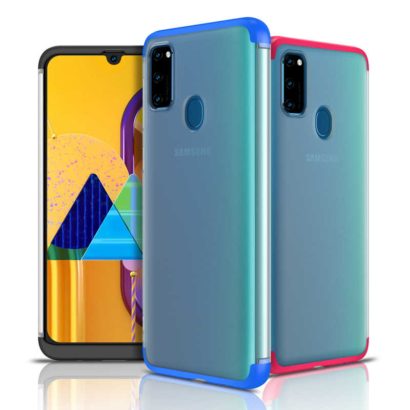Galaxy M21 Kılıf Zore Nili Kapak Kırmızı
