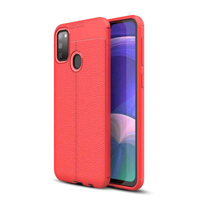 Galaxy M21 Kılıf Zore Niss Silikon Kapak Kırmızı