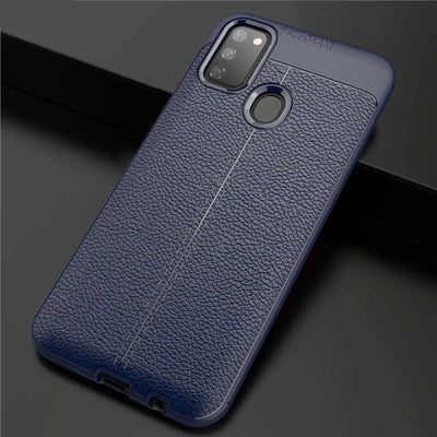 Galaxy M21 Kılıf Zore Niss Silikon Kapak Lacivert