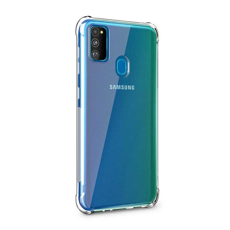Galaxy M21 Kılıf Zore Nitro Anti Shock Silikon Renksiz