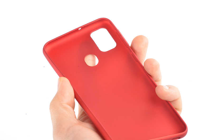 Galaxy M21 Kılıf Zore Premier Silikon Kapak Kırmızı