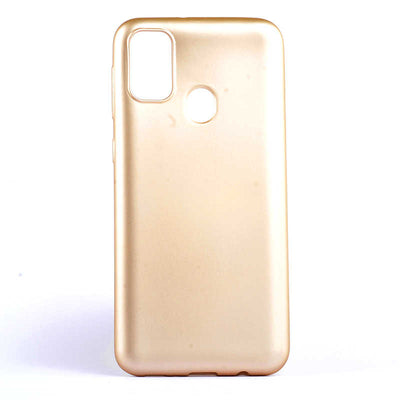 Galaxy M21 Kılıf Zore Premier Silikon Kapak Gold