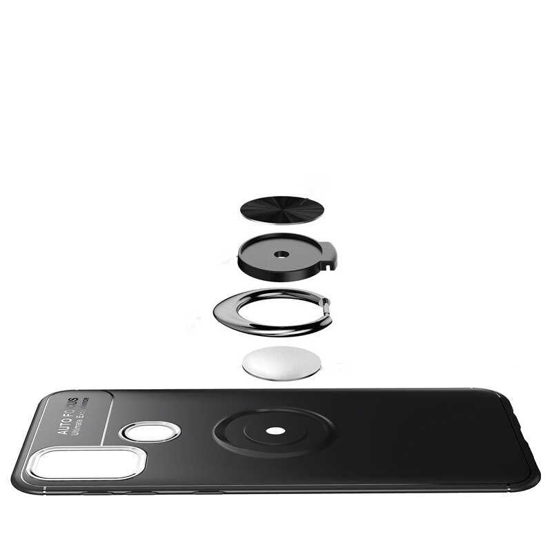 Galaxy M21 Kılıf Zore Ravel Silikon Kapak Kırmızı