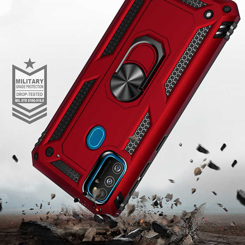 Galaxy M21 Kılıf Zore Vega Kapak Gri