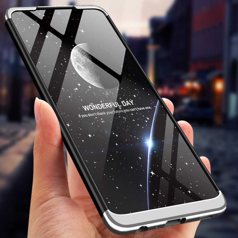 Galaxy M22 Kılıf Zore Ays Kapak Siyah-Gri