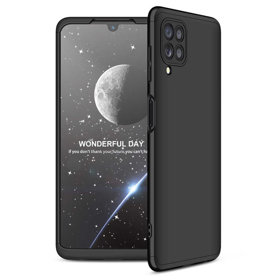 Galaxy M22 Kılıf Zore Ays Kapak Siyah