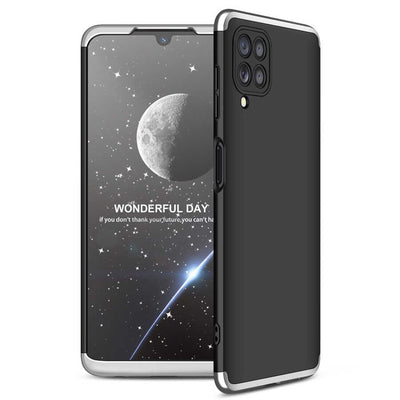 Galaxy M22 Kılıf Zore Ays Kapak Siyah-Gri