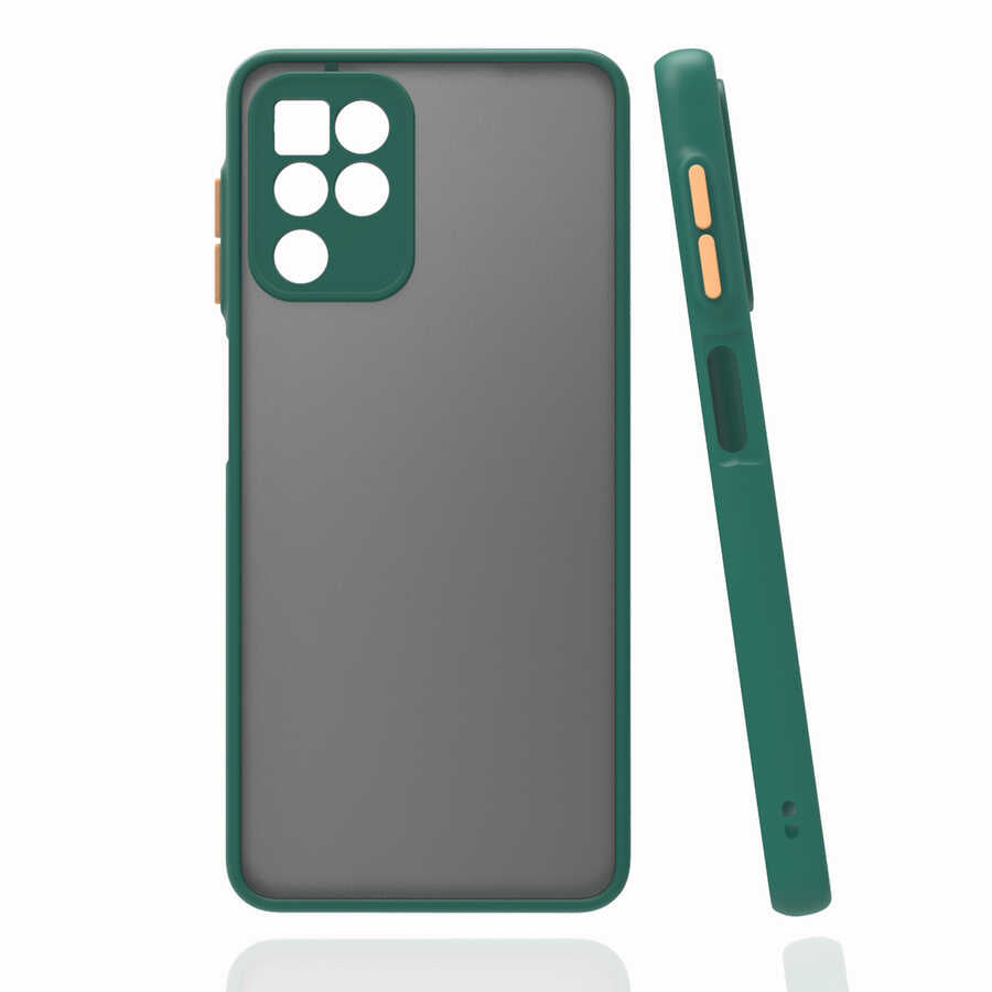 Galaxy M22 Kılıf Zore Hux Kapak Koyu Yeşil