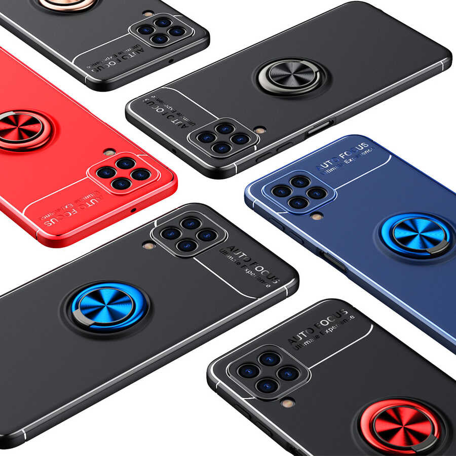 Galaxy M22 Kılıf Zore Ravel Silikon Kapak Mavi