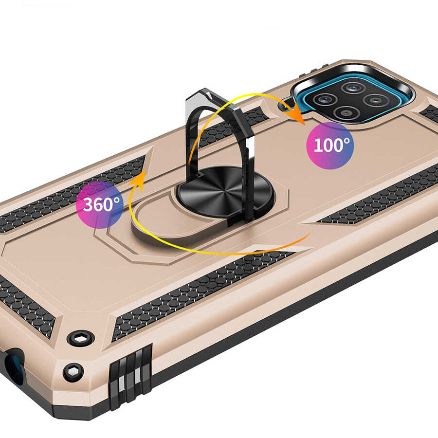 Galaxy M22 Kılıf Zore Vega Kapak Rose Gold