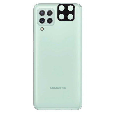 Galaxy M22 Zore 3D Kamera Camı Siyah