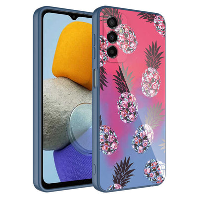 Galaxy M23 Kılıf Kamera Korumalı Desenli Sert Silikon Zore Epoksi Kapak NO3