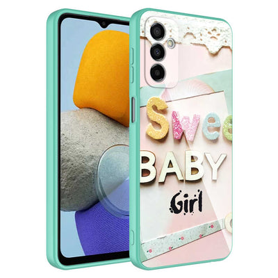 Galaxy M23 Kılıf Kamera Korumalı Desenli Sert Silikon Zore Epoksi Kapak NO5