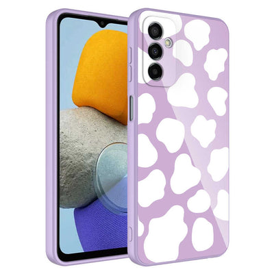 Galaxy M23 Kılıf Kamera Korumalı Desenli Sert Silikon Zore Epoksi Kapak NO6