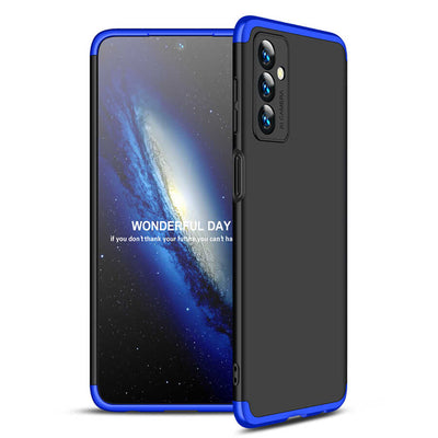 Galaxy M23 Kılıf Zore Ays Kapak Siyah-Mavi