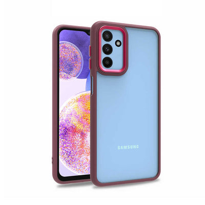 Galaxy M23 Kılıf Zore Flora Kapak Kırmızı