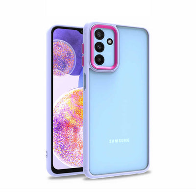 Galaxy M23 Kılıf Zore Flora Kapak Lila