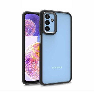 Galaxy M23 Kılıf Zore Flora Kapak Siyah