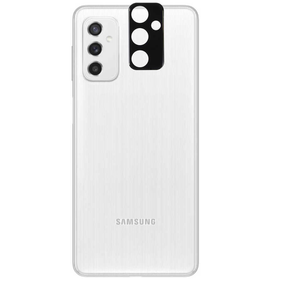 Galaxy M23 Zore 3D Kamera Camı Siyah