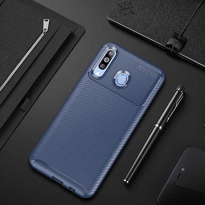 Galaxy M30 Kılıf Zore Negro Silikon Kapak Lacivert