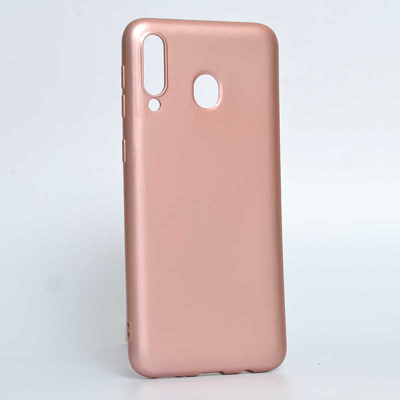 Galaxy M30 Kılıf Zore Premier Silikon Kapak Rose Gold
