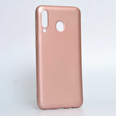 Galaxy M30 Kılıf Zore Premier Silikon Kapak Rose Gold