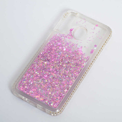 Galaxy M30 Kılıf Zore Sıralı Sıvılı Silikon Mor