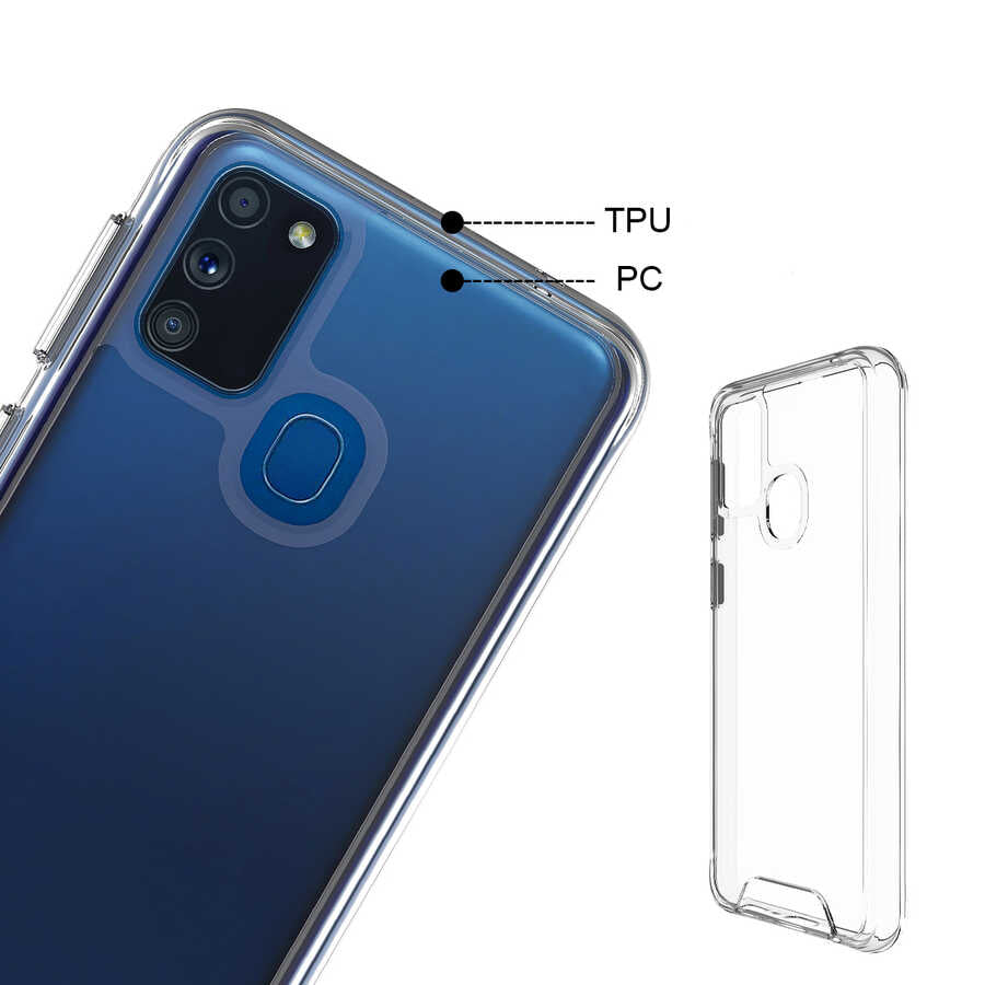 Galaxy M30S Kılıf Zore Gard Silikon Renksiz