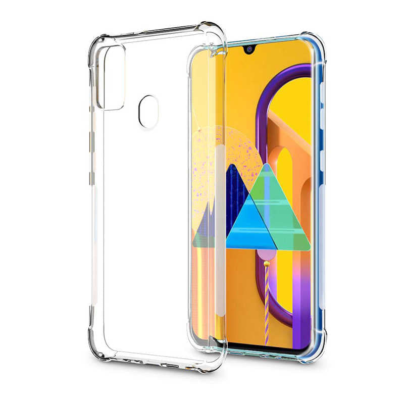 Galaxy M30S Kılıf Zore Nitro Anti Shock Silikon Renksiz