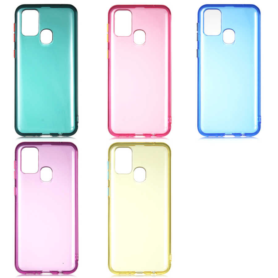 Galaxy M31 Kılıf Zore Bistro Kapak Sarı