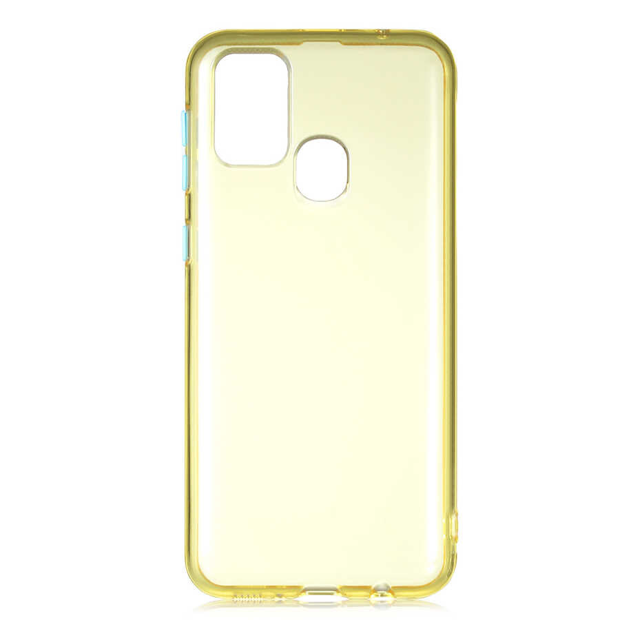 Galaxy M31 Kılıf Zore Bistro Kapak Sarı