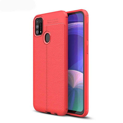 Galaxy M31 Kılıf Zore Niss Silikon Kapak Kırmızı