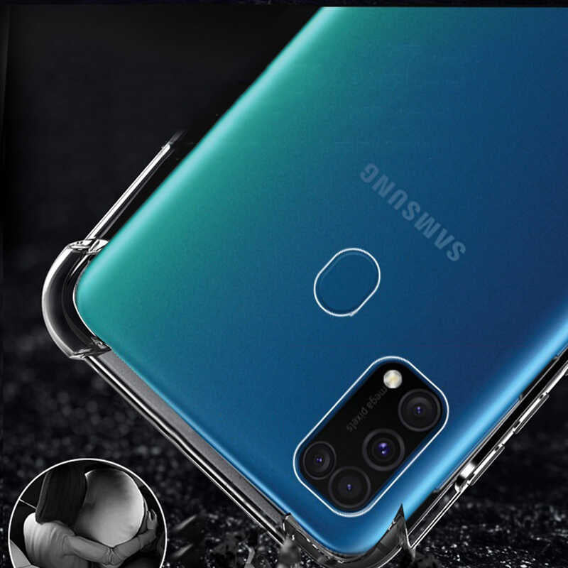 Galaxy M31 Kılıf Zore Nitro Anti Shock Silikon Renksiz