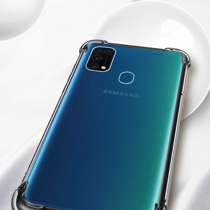 Galaxy M31 Kılıf Zore Nitro Anti Shock Silikon Renksiz