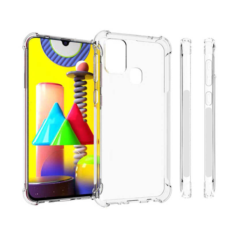 Galaxy M31 Kılıf Zore Nitro Anti Shock Silikon Renksiz