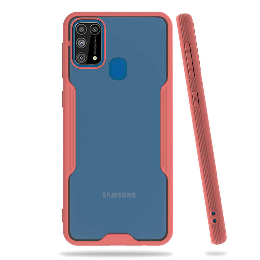 Galaxy M31 Kılıf Zore Parfe Kapak Pembe