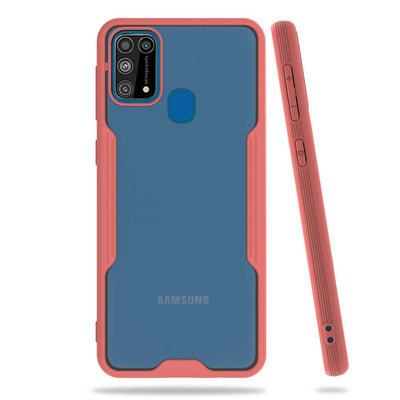 Galaxy M31 Kılıf Zore Parfe Kapak Pembe