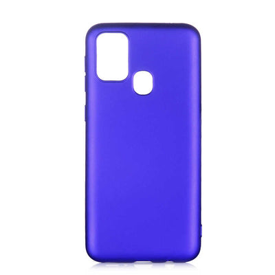 Galaxy M31 Kılıf Zore Premier Silikon Kapak Saks Mavi