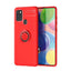 Galaxy M31 Kılıf Zore Ravel Silikon Kapak Kırmızı
