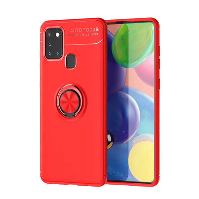 Galaxy M31 Kılıf Zore Ravel Silikon Kapak Kırmızı