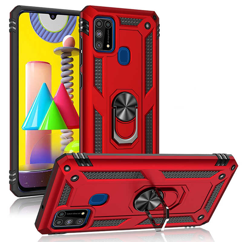 Galaxy M31 Kılıf Zore Vega Kapak Mavi