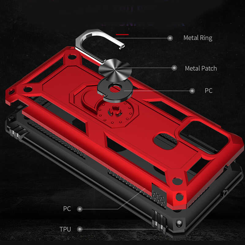 Galaxy M31 Kılıf Zore Vega Kapak Kırmızı