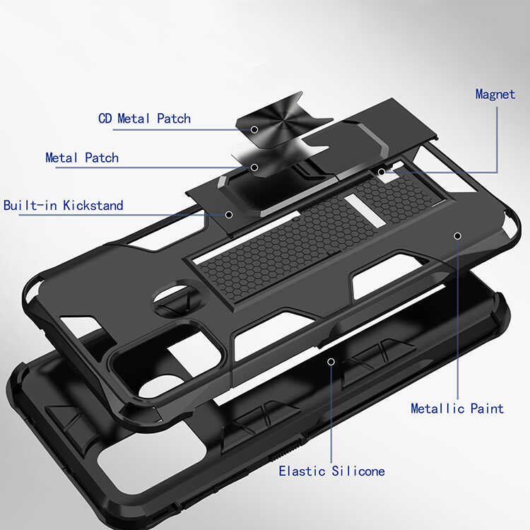 Galaxy M31 Kılıf Zore Volve Kapak Kırmızı