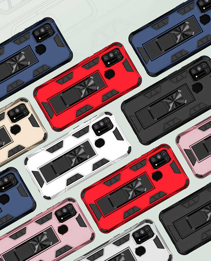 Galaxy M31 Kılıf Zore Volve Kapak Lacivert