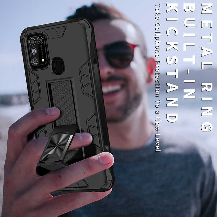 Galaxy M31 Kılıf Zore Volve Kapak Gri