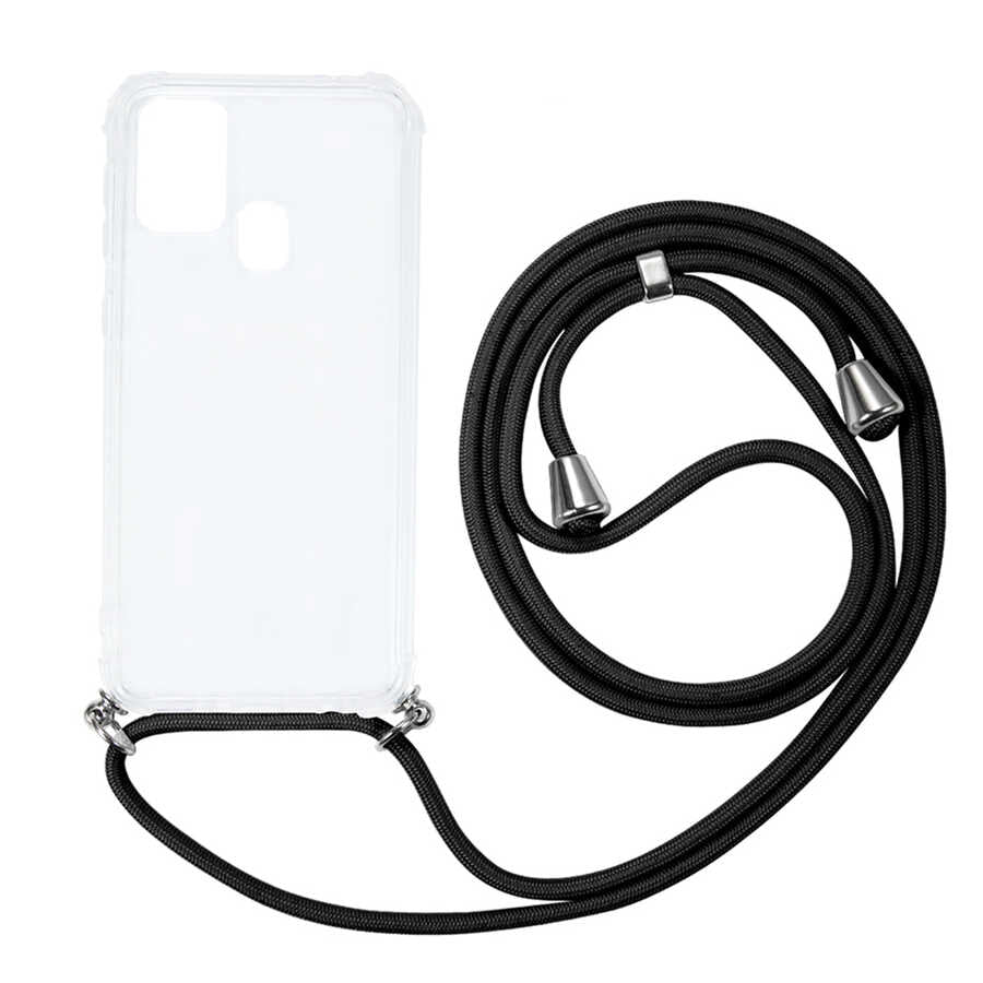 Galaxy M31 Kılıf Zore X-Rop Kapak Renksiz