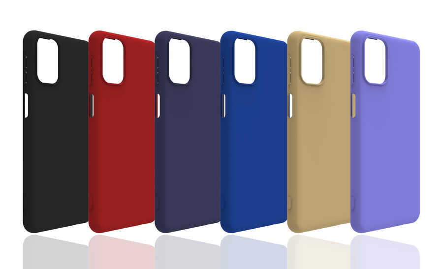 Galaxy M31S Kılıf Zore Biye Silikon Mavi