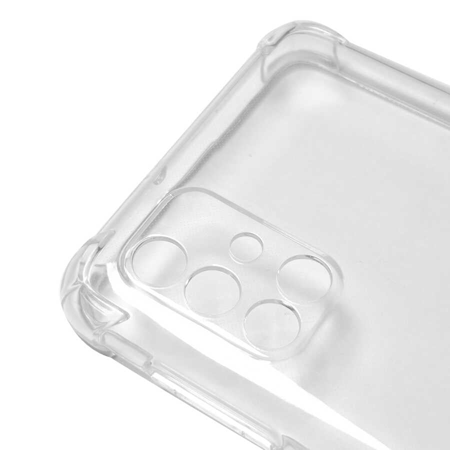 Galaxy M31S Kılıf Zore Kamera Korumalı Nitro Anti Shock Silikon Renksiz