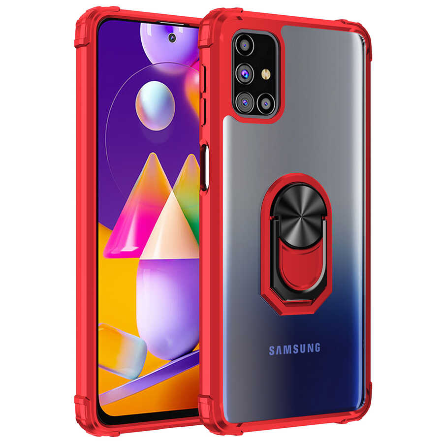 Galaxy M31S Kılıf Zore Mola Kapak Kırmızı