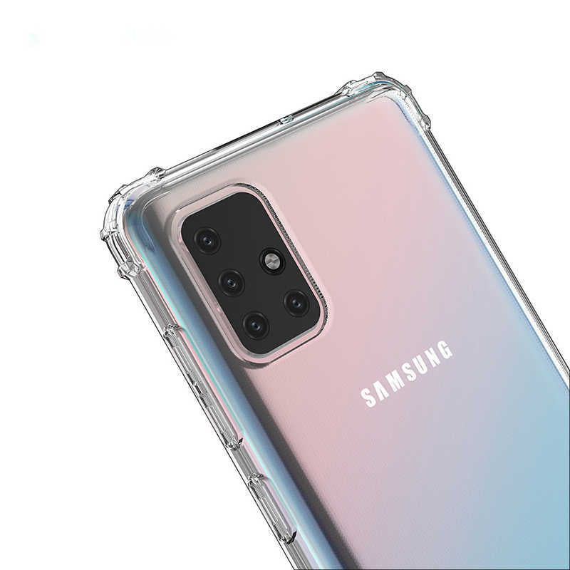 Galaxy M31S Kılıf Zore Nitro Anti Shock Silikon Renksiz